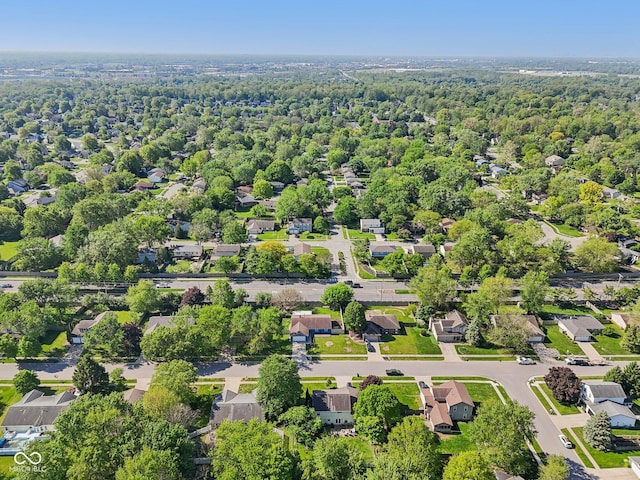 aerial perspective of suburban area
