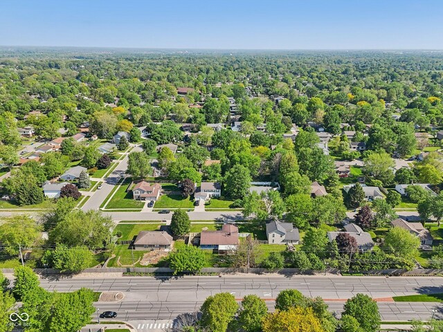 aerial perspective of suburban area