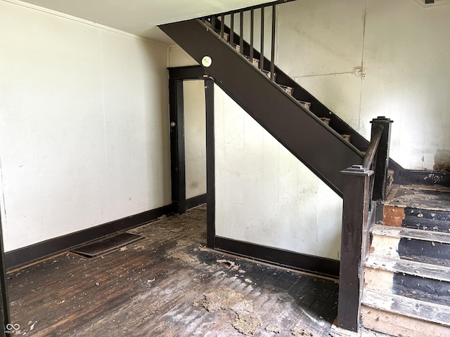 205 N Sheffield Ave, Indianapolis, IN 46222 - stairs featuring wood finished floors
