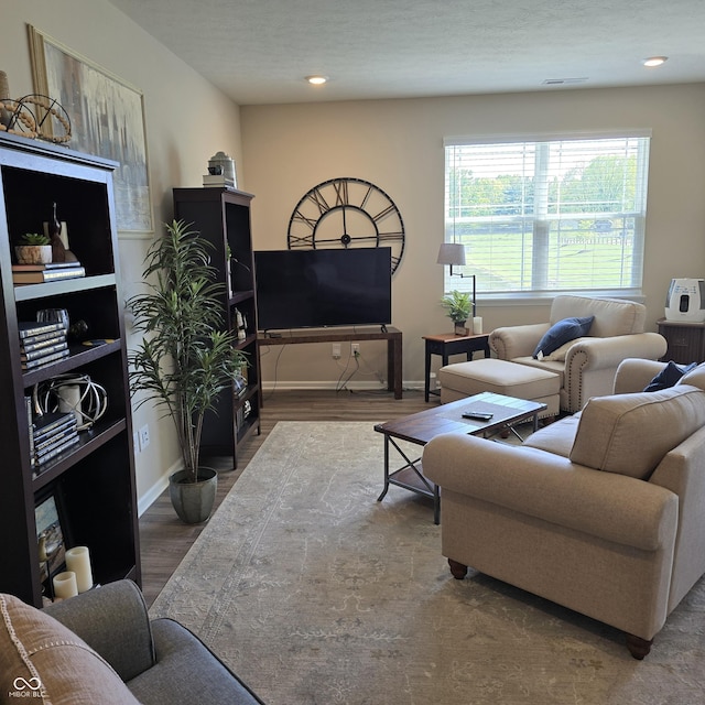6403 Yuma Ct, Whitestown, IN 46075 - living area with baseboards and wood finished floors