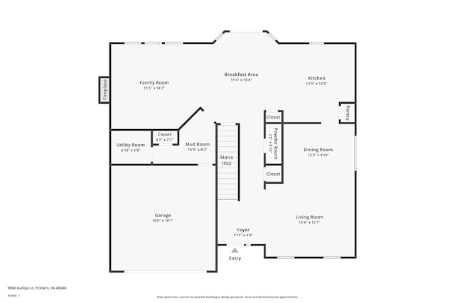 9860 Gallop Ln, Fishers, IN 46040 - view of room layout