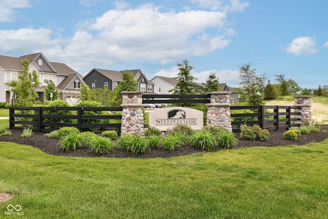 9860 Gallop Ln, Fishers, IN 46040 - community sign featuring a residential view