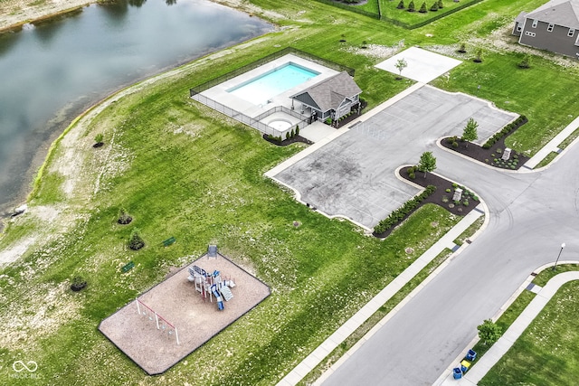 9860 Gallop Ln, Fishers, IN 46040 - drone / aerial view of a nearby body of water