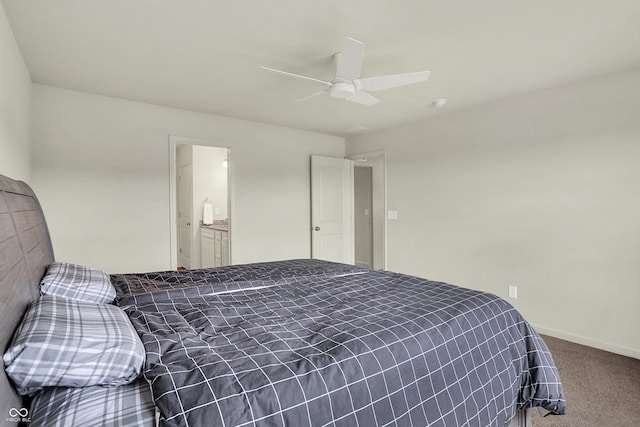 5366 Laurel Crest Run, Noblesville, IN 46062 - carpeted bedroom featuring a ceiling fan and baseboards