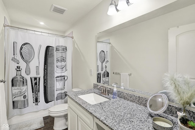 5366 Laurel Crest Run, Noblesville, IN 46062 - bathroom with toilet, vanity, and tile patterned flooring