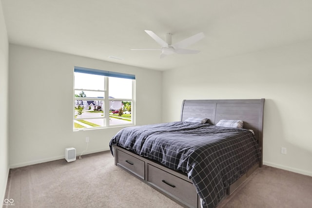 5366 Laurel Crest Run, Noblesville, IN 46062 - bedroom featuring light carpet, baseboards, and ceiling fan