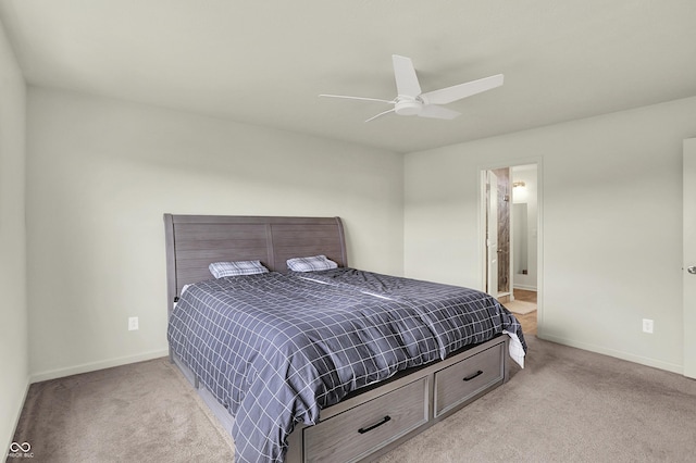 5366 Laurel Crest Run, Noblesville, IN 46062 - bedroom featuring light colored carpet, baseboards, and ceiling fan