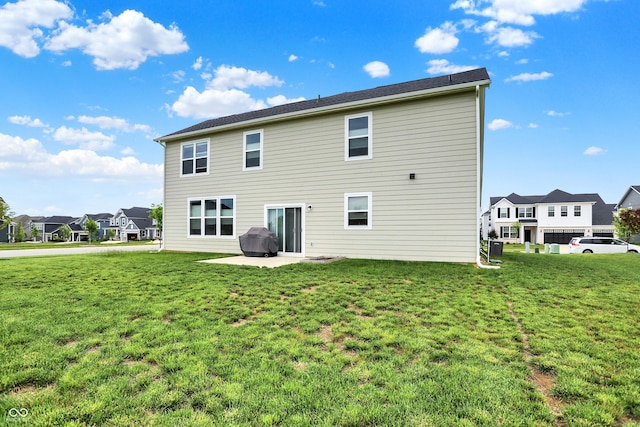 5366 Laurel Crest Run, Noblesville, IN 46062 - rear view of property featuring a lawn, a patio, and a residential view