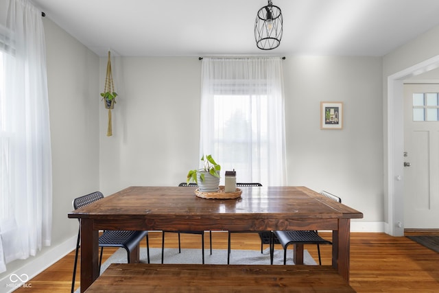 2336 Sycamore St, Columbus, IN 47201 - dining area featuring wood finished floors and baseboards