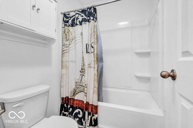 5256 Bramwell Ln, Whitestown, IN 46075 - bathroom with toilet and shower / bath combo