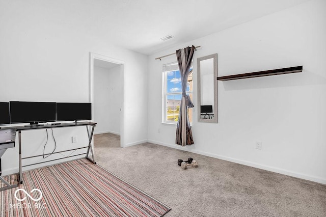 5256 Bramwell Ln, Whitestown, IN 46075 - unfurnished office with carpet floors and baseboards