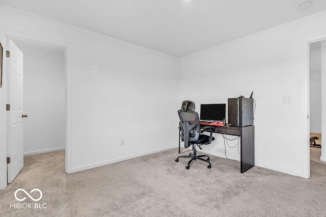 5256 Bramwell Ln, Whitestown, IN 46075 - carpeted office featuring baseboards