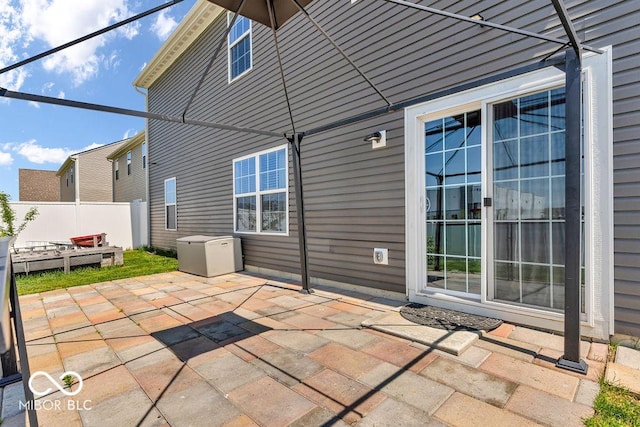 5256 Bramwell Ln, Whitestown, IN 46075 - view of patio / terrace with fence