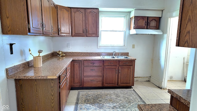 1148 N Pershing Ave, Indianapolis, IN 46222 - kitchen featuring a sink and light tile patterned floors