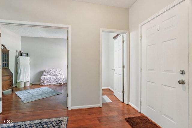 13063 E 131st St, Fishers, IN 46037 - foyer featuring wood finished floors and baseboards