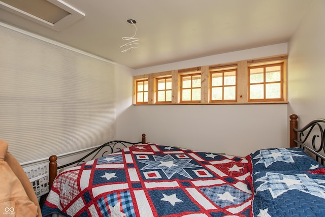 7730 Bear Creek Rd, Morgantown, IN 46160 - bedroom featuring multiple windows and attic access