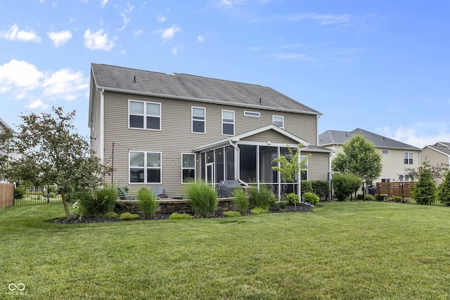 952 Workington Cir, Westfield, IN 46074 - rear view of property with a sunroom