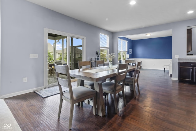 952 Workington Cir, Westfield, IN 46074 - dining space with plenty of natural light, dark wood finished floors, and recessed lighting