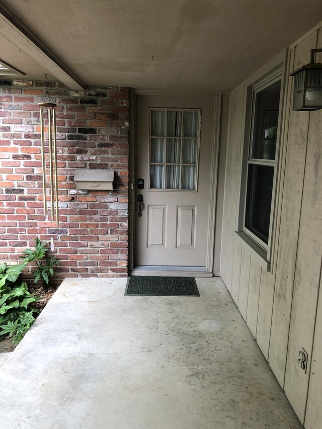 3619 31st St, Columbus, IN 47203 - doorway to property with brick siding