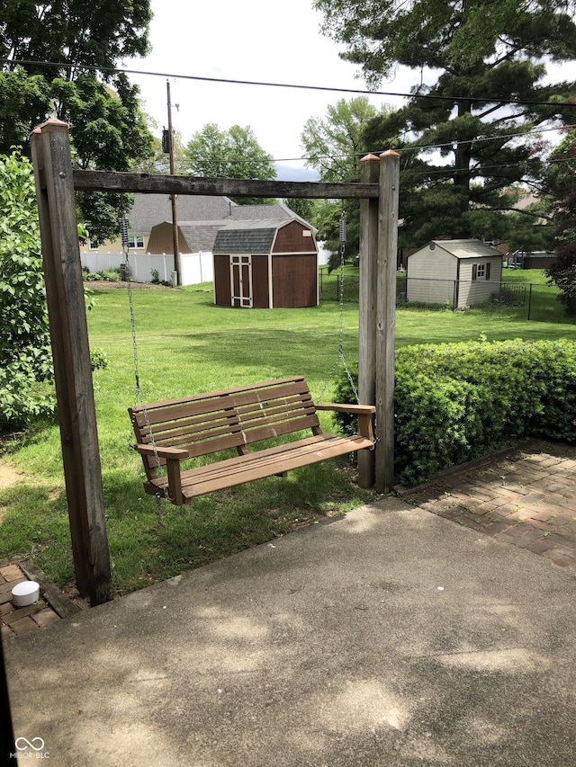 3619 31st St, Columbus, IN 47203 - view of community featuring a storage shed and an outdoor structure
