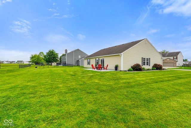 204 Oakview Dr, Mooresville, IN 46158 - rear view of house featuring a yard and a patio area