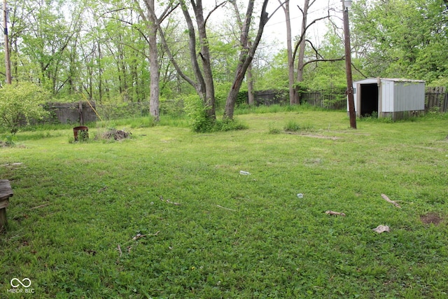 338 E Park St, Westfield, IN 46074 - view of yard with an outdoor structure and a storage shed