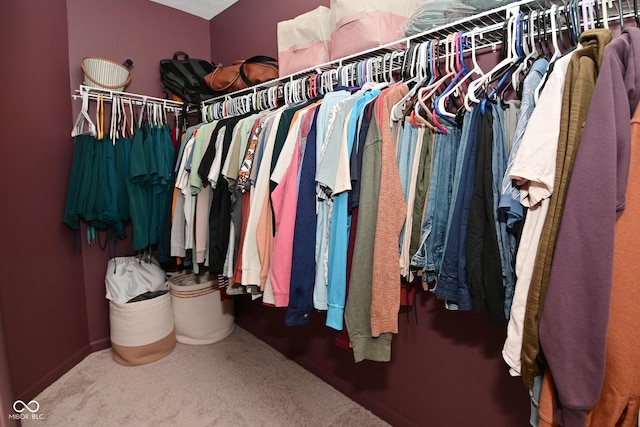 3110 W New York St, Indianapolis, IN 46222 - walk in closet featuring carpet
