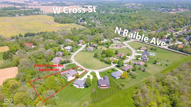 1105 Deer Creek Dr, Anderson, IN 46011 - view of property location featuring property parcel outlined