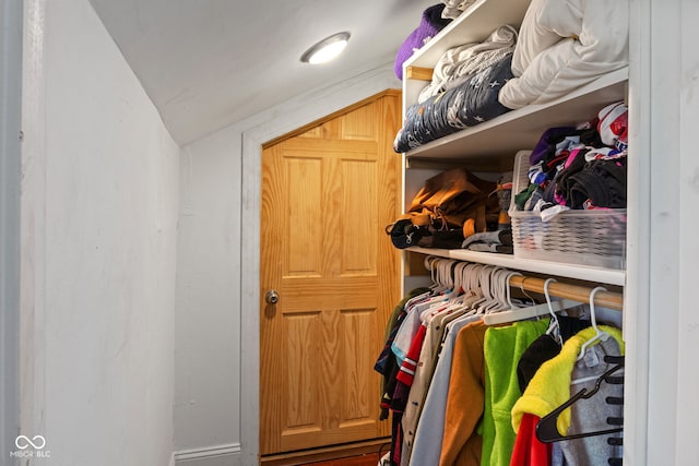 view of closet