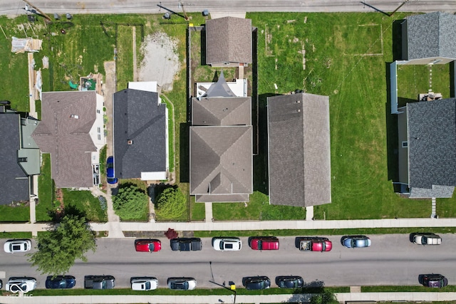 aerial view of residential area