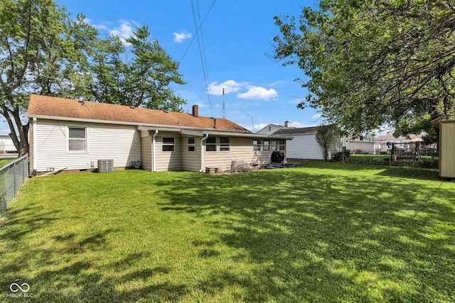 518 N Carr Rd, Plainfield, IN 46168 - rear view of house with central AC