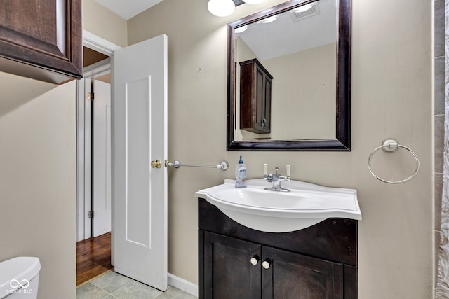 518 N Carr Rd, Plainfield, IN 46168 - bathroom featuring vanity and toilet