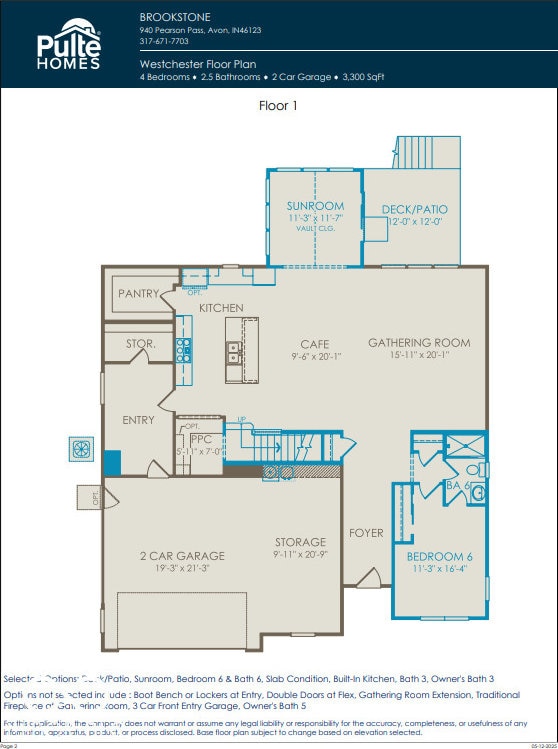 591 Dalton Way, Avon, IN 46123 - home floor plan