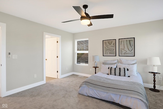 1429 Deloss St, Indianapolis, IN 46201 - bedroom featuring carpet flooring, baseboards, and ceiling fan