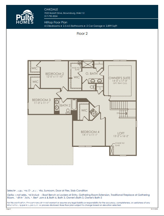 7239 Barrett Dr, Brownsburg, IN 46112 - home floor plan