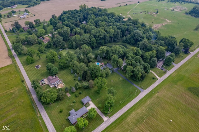17216 W Hunnicut Rd, Cambridge City, IN 47327 - aerial view of property and surrounding area with rural landscape