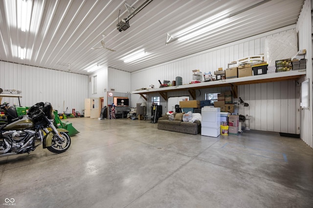 17216 W Hunnicut Rd, Cambridge City, IN 47327 - garage featuring a workshop area