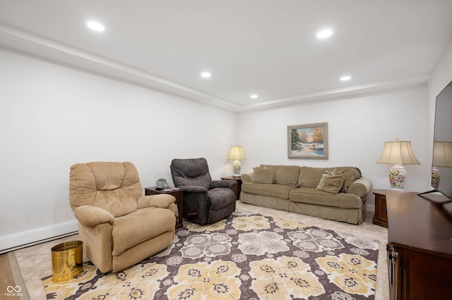 17216 W Hunnicut Rd, Cambridge City, IN 47327 - living area with recessed lighting and baseboards