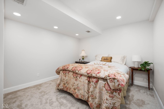 17216 W Hunnicut Rd, Cambridge City, IN 47327 - carpeted bedroom featuring recessed lighting