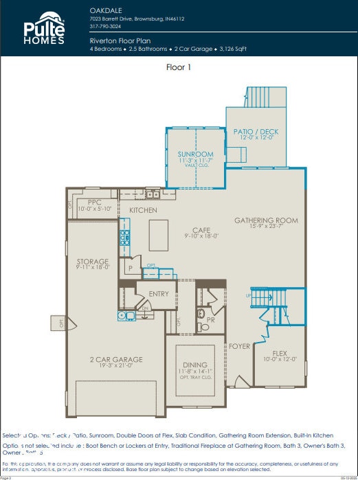 7242 Barrett Dr, Brownsburg, IN 46112 - room layout