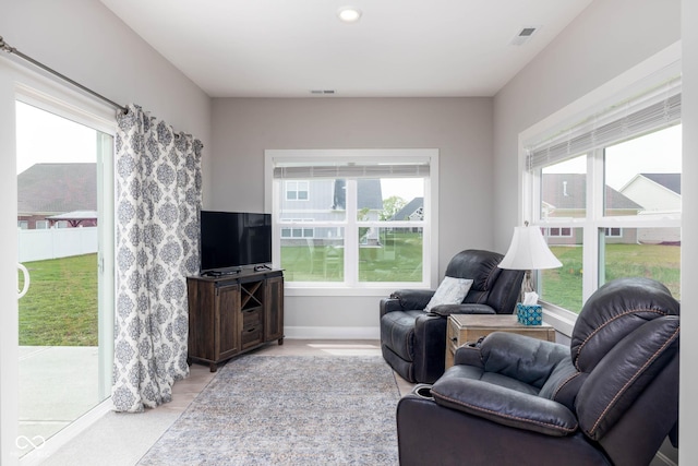3622 S Setting Sun Ln, New Palestine, IN 46163 - living area featuring baseboards