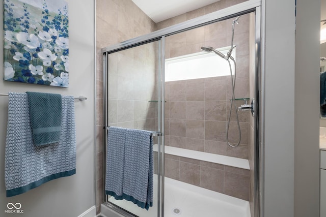 3622 S Setting Sun Ln, New Palestine, IN 46163 - full bathroom featuring a stall shower