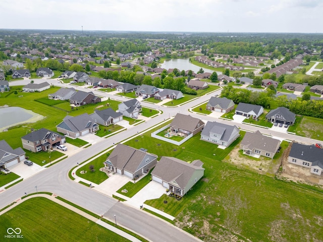 3622 S Setting Sun Ln, New Palestine, IN 46163 - aerial perspective of suburban area featuring a nearby body of water