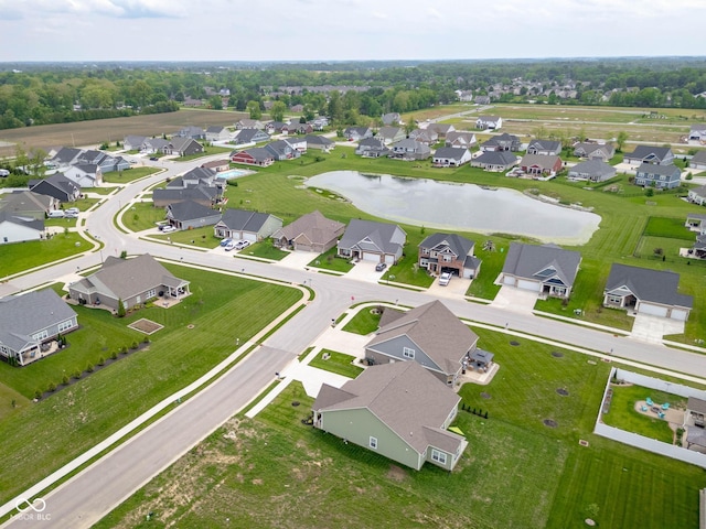 3622 S Setting Sun Ln, New Palestine, IN 46163 - aerial view of property and surrounding area featuring nearby suburban area and a nearby body of water