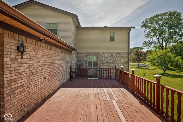 16226 Montrose Ln, Westfield, IN 46074 - deck featuring a lawn