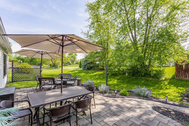 14291 Holly Berry Cir, Fishers, IN 46038 - view of patio / terrace featuring outdoor dining area
