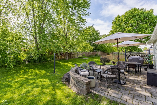 14291 Holly Berry Cir, Fishers, IN 46038 - view of yard featuring a patio