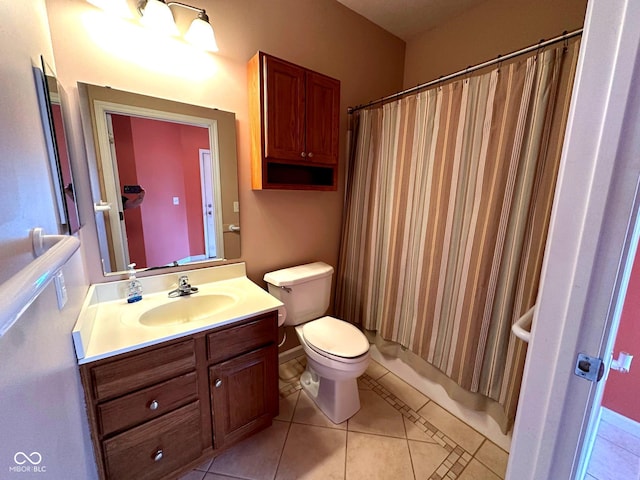 800 Eastfield Dr, Crawfordsville, IN 47933 - full bathroom with tile patterned floors, vanity, and toilet