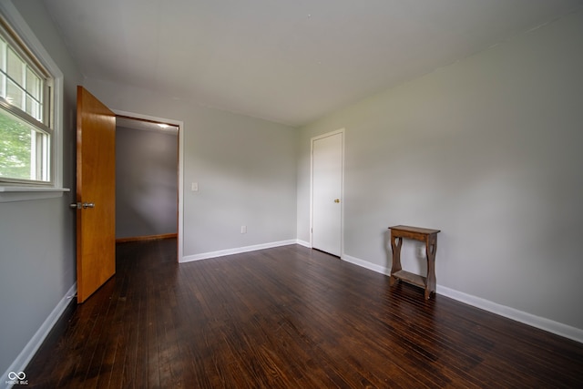 5388 W Hazelrigg Rd, Thorntown, IN 46071 - spare room with dark wood finished floors and baseboards