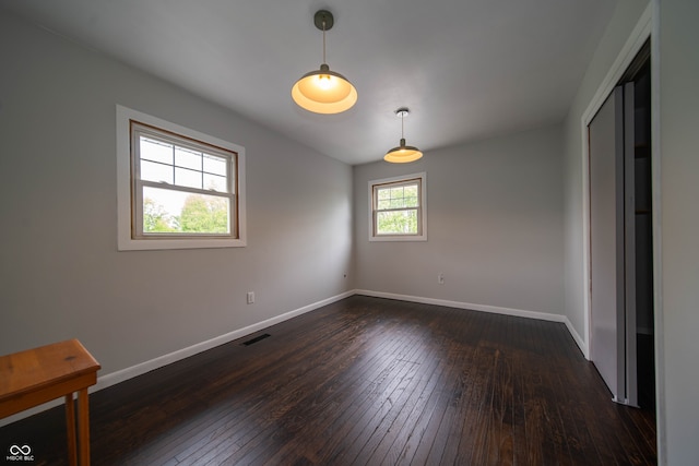 5388 W Hazelrigg Rd, Thorntown, IN 46071 - unfurnished room featuring dark wood-type flooring and baseboards